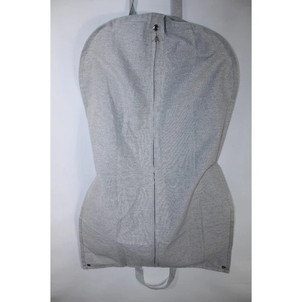 Brunello Cucinelli Gray 21.5x35 Zip Closure Travel Luxury Garment Bag